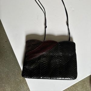 Ronora snakeskin Purse Vintage 1990s Handbag Euc